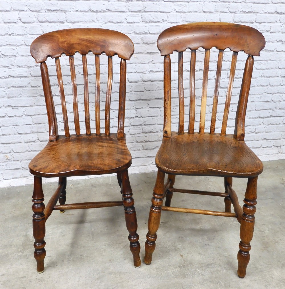 Windsor Lathback Kitchen Chairs x8 View VII