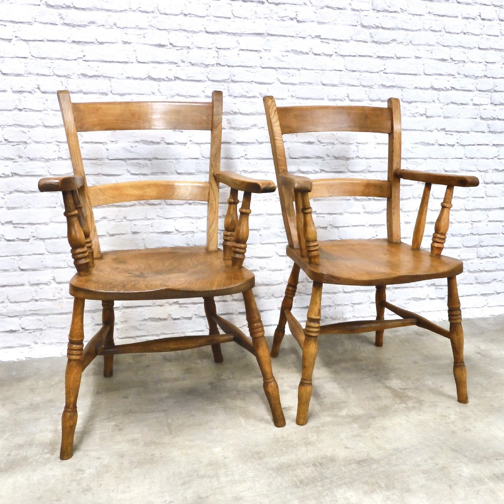 2x C19th Windsor Armchairs View II