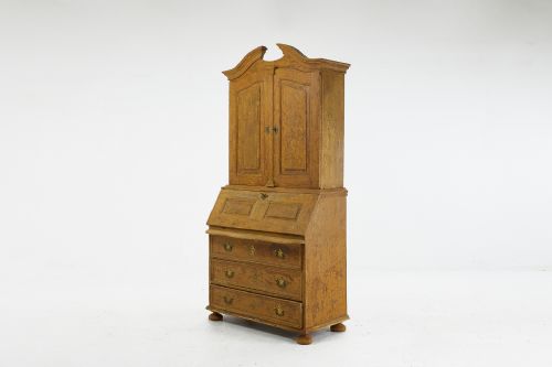 18th century painted cabinet - CATEGORY: ANTIQUE BUREAU - DATED 18TH CENTURY