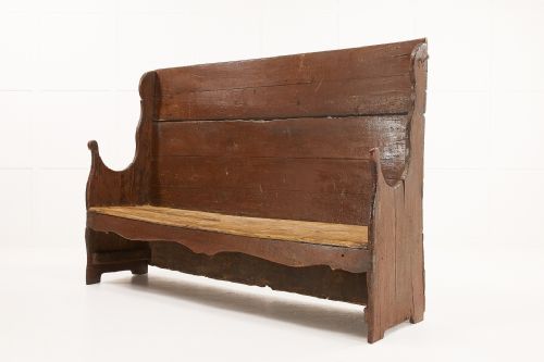18th century primitive catalan bench - CATEGORY: ANTIQUE FURNITURE - DATED 18TH CENTURY