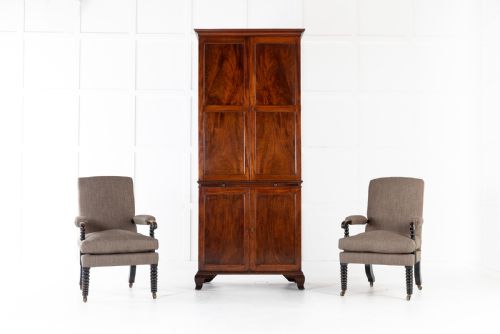 george iii mahogany estate cupboard - CATEGORY: ANTIQUE CUPBOARDS - DATED GEORGIAN