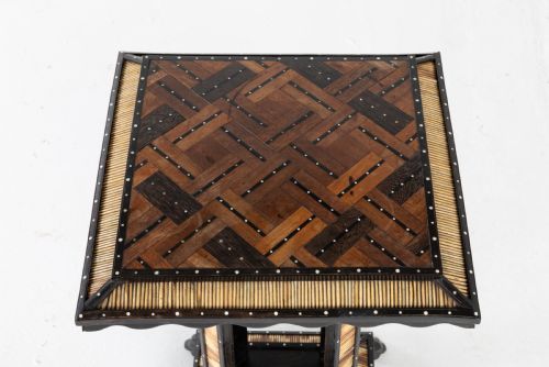 MATCHED PAIR OF LATE 19TH CENTURY CEYLONESE PORCUPINE OCCASIONAL TABLES - ADDITIONAL PHOTO 3
