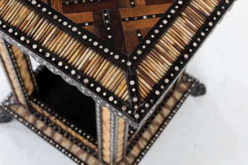 MATCHED PAIR OF LATE 19TH CENTURY CEYLONESE PORCUPINE OCCASIONAL TABLES - ADDITIONAL PHOTO 7