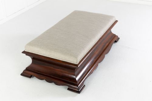 english regency rosewood ottoman - CATEGORY: ANTIQUE CHESTS - DATED REGENCY