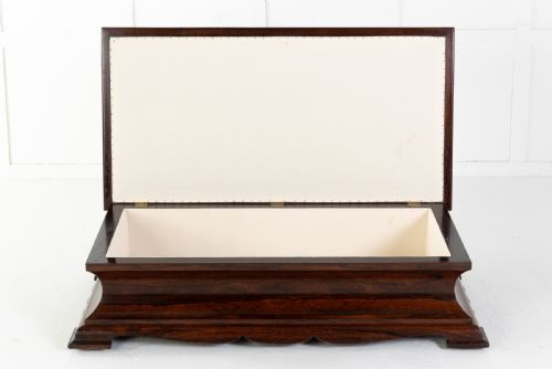 ENGLISH REGENCY ROSEWOOD OTTOMAN - ADDITIONAL PHOTO 4