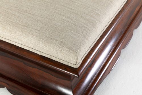 ENGLISH REGENCY ROSEWOOD OTTOMAN - ADDITIONAL PHOTO 5