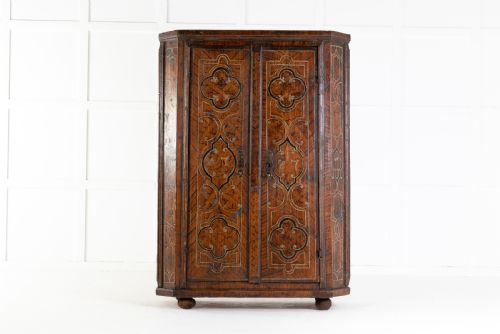 18th century austrian painted cabinet - CATEGORY: ANTIQUE CUPBOARDS - DATED 18TH CENTURY