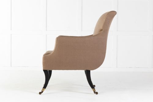 REGENCY SABRE LEG LIBRARY CHAIR - ADDITIONAL PHOTO 2