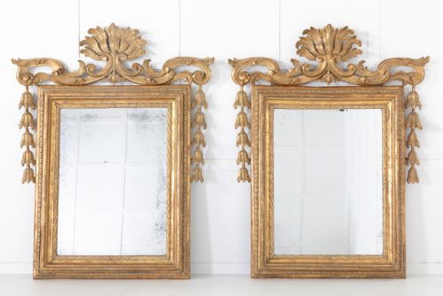 pair of 18th century italian rococo mirrors - CATEGORY: ANTIQUE MIRRORS - DATED 18TH CENTURY