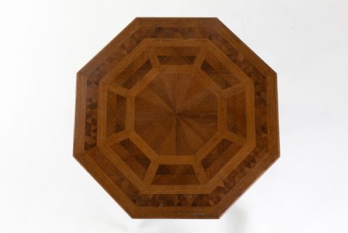 19TH CENTURY OAK OCTAGONAL TABLE BY HOWARD SONS - ADDITIONAL PHOTO 3