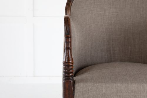 REGENCY MAHOGANY LIBRARY CHAIR - ADDITIONAL PHOTO 1