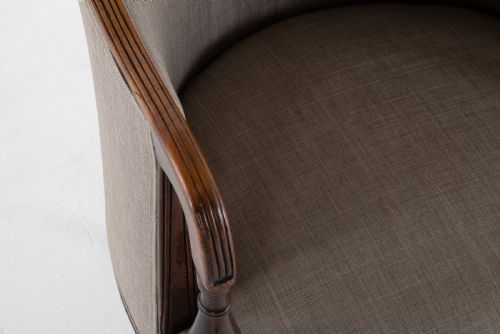 REGENCY MAHOGANY LIBRARY CHAIR - ADDITIONAL PHOTO 2
