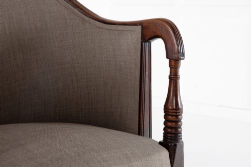 REGENCY MAHOGANY LIBRARY CHAIR - ADDITIONAL PHOTO 4