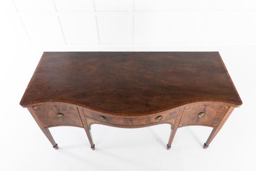 18TH CENTURY GEORGE III MAHOGANY SIDEBOARD - ADDITIONAL PHOTO 1
