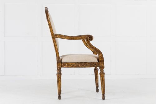 18TH CENTURY ITALIAN GILT ARMCHAIR - ADDITIONAL PHOTO 9