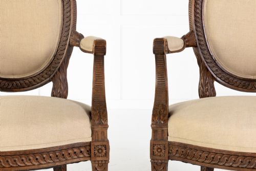 PAIR OF FRENCH 18TH CENTURY ARMCHAIRS - ADDITIONAL PHOTO 2