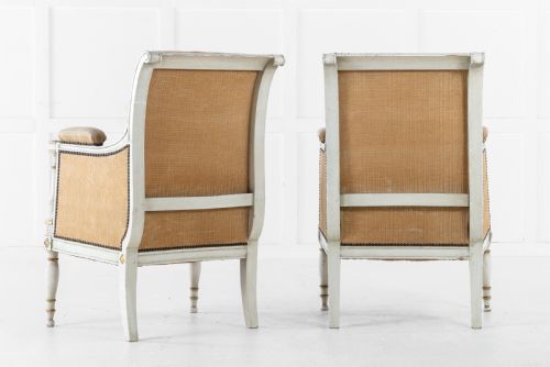 19TH CENTURY PAIR OF FRENCH PAINTED CHAIRS - ADDITIONAL PHOTO 1