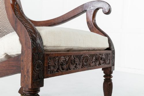PAIR OF 19TH CENTURY ANGLO INDIAN PLANTATION CHAIRS - ADDITIONAL PHOTO 2