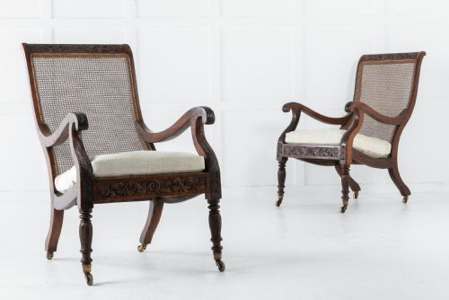 PAIR OF 19TH CENTURY ANGLO INDIAN PLANTATION CHAIRS - ADDITIONAL PHOTO 4