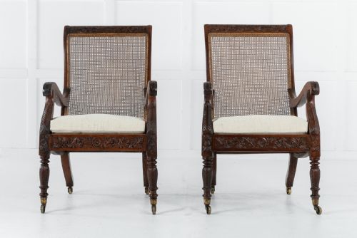 PAIR OF 19TH CENTURY ANGLO INDIAN PLANTATION CHAIRS - ADDITIONAL PHOTO 8