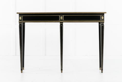 19TH CENTURY FRENCH EBONISED CONSOLE TABLE - ADDITIONAL PHOTO 1