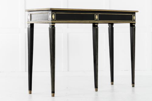 19TH CENTURY FRENCH EBONISED CONSOLE TABLE - ADDITIONAL PHOTO 2