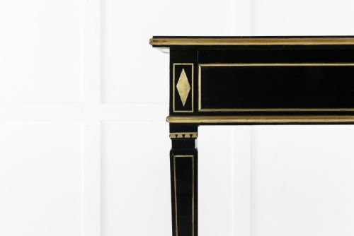 19TH CENTURY FRENCH EBONISED CONSOLE TABLE - ADDITIONAL PHOTO 3