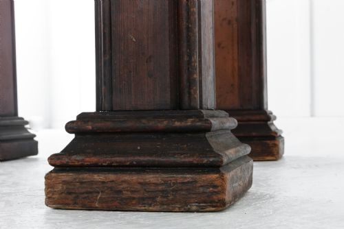 19TH CENTURY VICTORIAN GOTHIC PINE CONSOLE TABLE - ADDITIONAL PHOTO 4