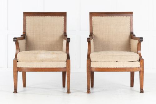 PAIR OF 19TH CENTURY FRENCH WALNUT ARMCHAIRS - ADDITIONAL PHOTO 7