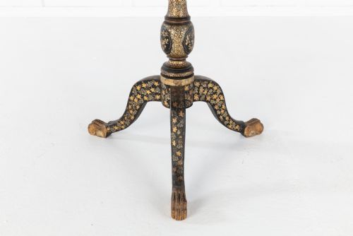 19TH CENTURY ENGLISH REGENCY CHINESE BLACK LACQUER AND GILT TABLE - ADDITIONAL PHOTO 1