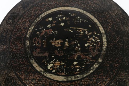19TH CENTURY ENGLISH REGENCY CHINESE BLACK LACQUER AND GILT TABLE - ADDITIONAL PHOTO 5
