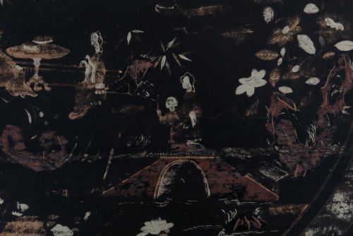 19TH CENTURY ENGLISH REGENCY CHINESE BLACK LACQUER AND GILT TABLE - ADDITIONAL PHOTO 7