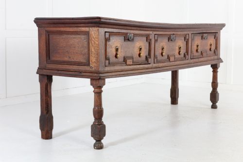 LATE 17TH CENTURY OAK DRESSER BASE - ADDITIONAL PHOTO 2