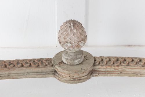 19TH CENTURY PAINTED CONSOLE TABLE WITH BRECCIA MARBLE TOP - ADDITIONAL PHOTO 6