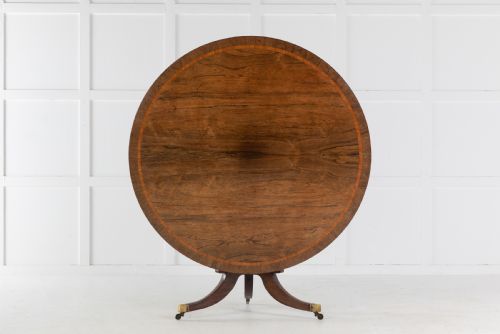 english regency 19th century rosewood circular table - CATEGORY: ANTIQUE TABLES - DATED REGENCY