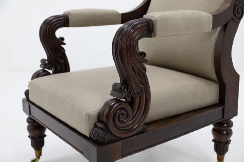 EARLY 19TH CENTURY FRENCH ARMCHAIR - ADDITIONAL PHOTO 1