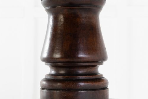 19TH CENTURY REGENCY OAK DRUM TABLE - ADDITIONAL PHOTO 4