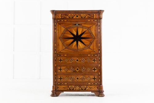 19th century french oak escritoire - CATEGORY: ANTIQUE BUREAU - DATED 19TH CENTURY