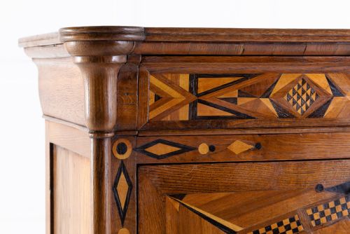 19TH CENTURY FRENCH OAK ESCRITOIRE - ADDITIONAL PHOTO 5