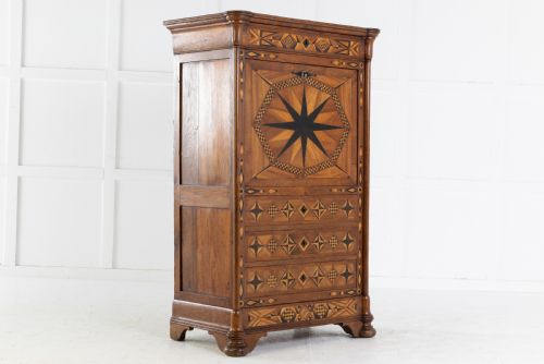 19TH CENTURY FRENCH OAK ESCRITOIRE - ADDITIONAL PHOTO 11