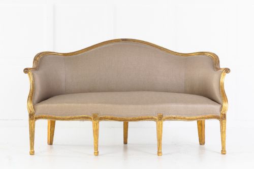 18TH CENTURY GEORGE III GILTWOOD SETTEE - ADDITIONAL PHOTO 1