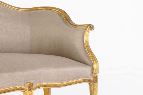 18TH CENTURY GEORGE III GILTWOOD SETTEE - ADDITIONAL PHOTO 2