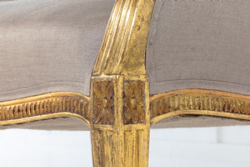 18TH CENTURY GEORGE III GILTWOOD SETTEE - ADDITIONAL PHOTO 5