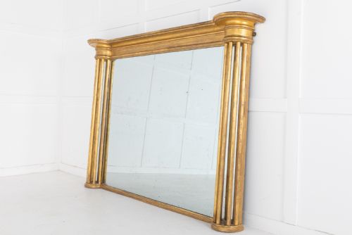 19TH CENTURY REGENCY GILTWOOD OVERMANTEL MIRROR - ADDITIONAL PHOTO 2