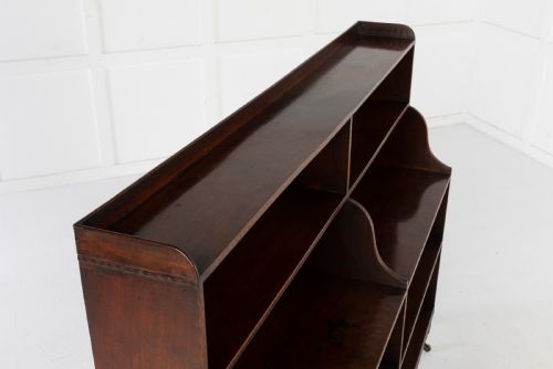 19TH CENTURY ENGLISH REGENCY MAHOGANY WATERFALL BOOKCASE - ADDITIONAL PHOTO 8