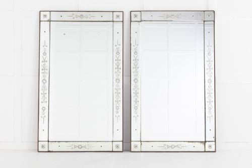 pair of 19th century french 'venetian' mirrors - CATEGORY: ANTIQUE MIRRORS - DATED 19TH CENTURY