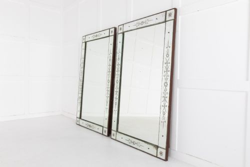 PAIR OF 19TH CENTURY FRENCH 'VENETIAN' MIRRORS - ADDITIONAL PHOTO 1