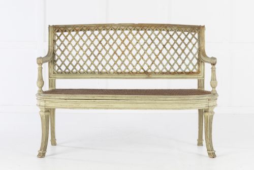 FRENCH PAINTED SOFA CIRCA 1900 - ADDITIONAL PHOTO 4