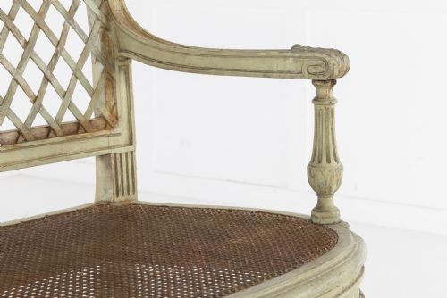 FRENCH PAINTED SOFA CIRCA 1900 - ADDITIONAL PHOTO 5
