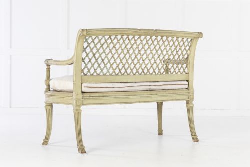 FRENCH PAINTED SOFA CIRCA 1900 - ADDITIONAL PHOTO 6